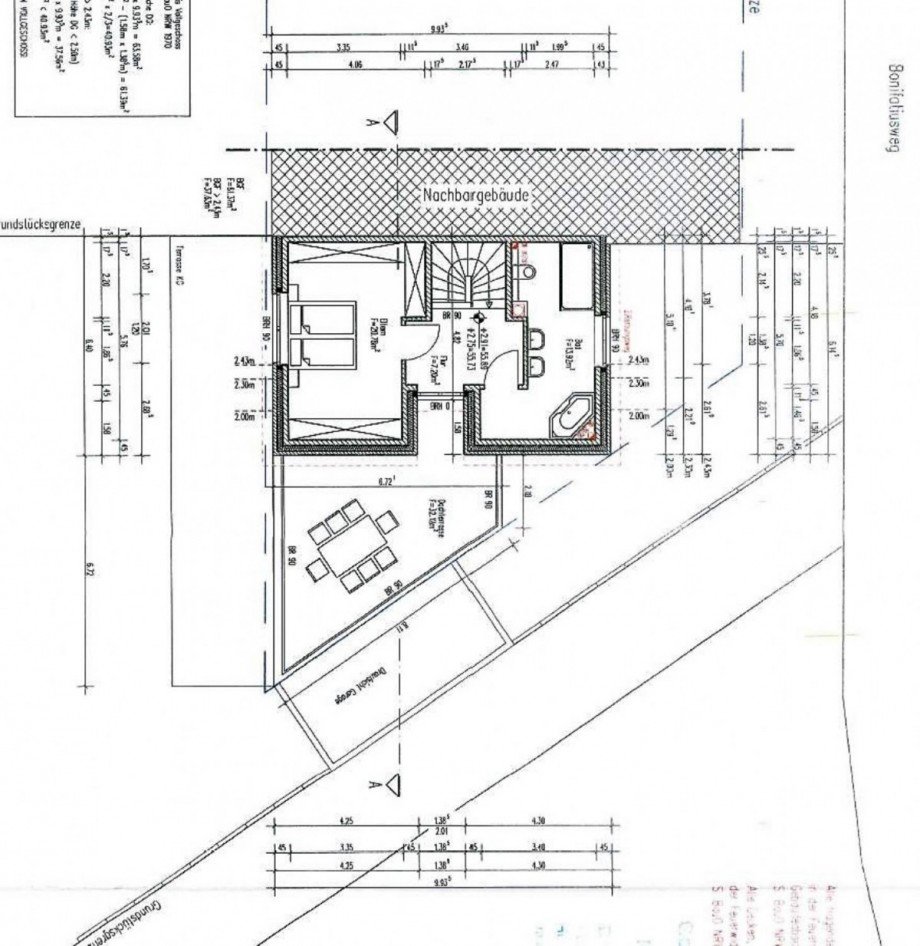 Plan. Grundriss DG Wohngrundst�ck H�ckelhoven-Schaufenberg