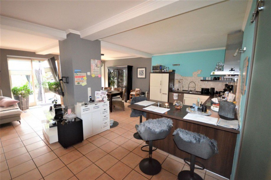 Haupthaus - Wohn-/Essbereich mit offener K�che EG Bild 4 Mehrfamilienhaus H�ckelhoven-Baal