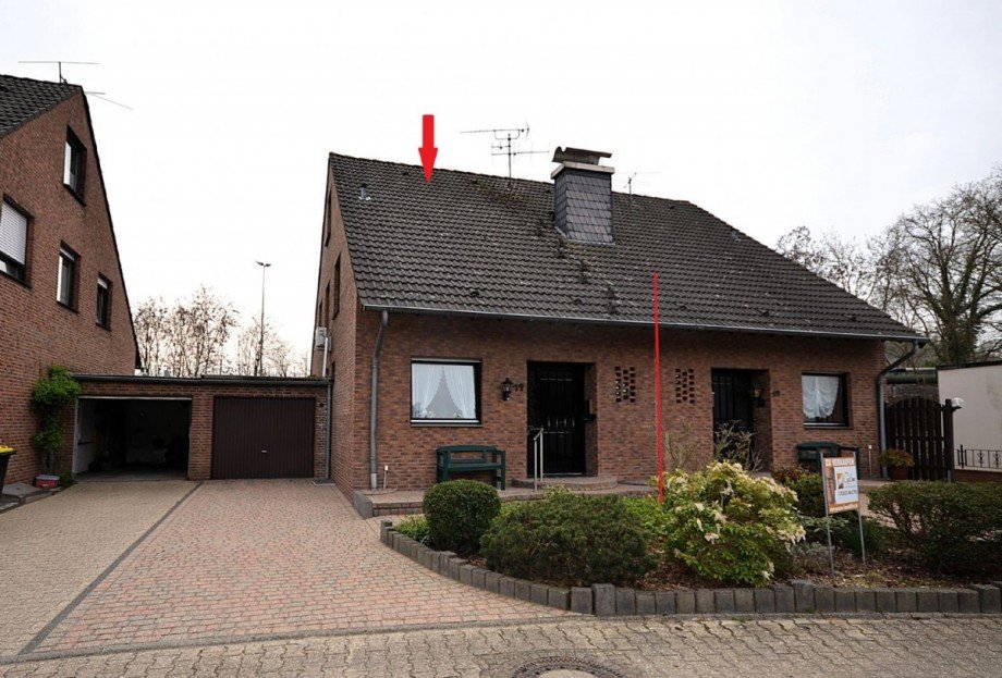 Frontansicht 1 Doppelhaush�lfte Hückelhoven-Schaufenberg