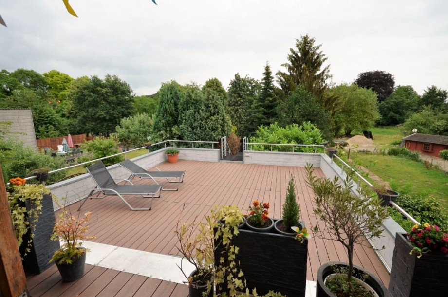 teilweise �berdachte Terrasse Bild 2 Etagenwohnung H�ckelhoven - Doveren