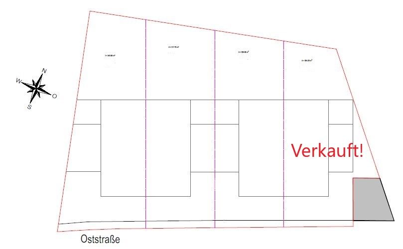Grundstücksplanung Doppelhaush�lfte Erkelenz-Granterath