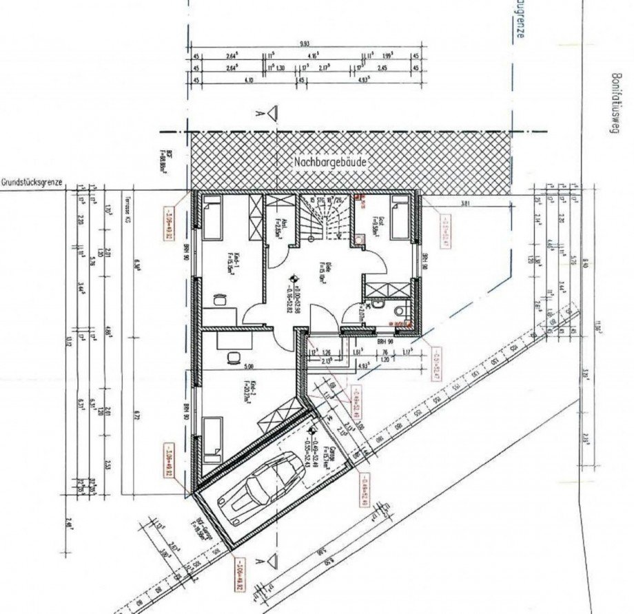Plan: Grundriss EG Wohngrundst�ck H�ckelhoven-Schaufenberg