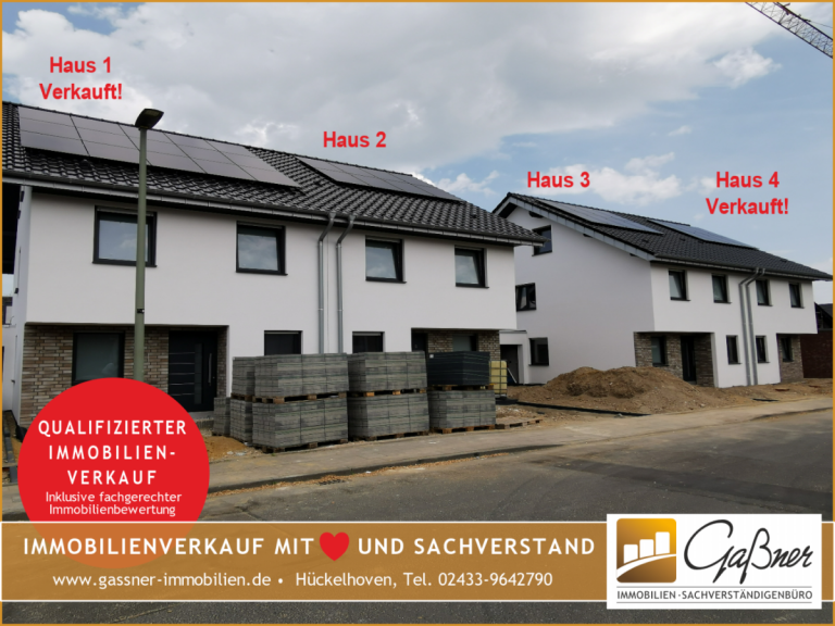  Erkelenz-Granterath Doppelhaush�lfte Modern, energieeffizient, familiengerecht Neubau 4 Doppelhaushälften mit Garage